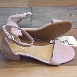 Old Navy faux suede strap heels
